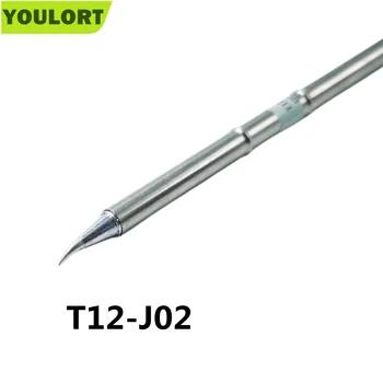 YOULORT T12-J02 T12 J Серия запояващ ютий заваръчни съвети Електронни глави за дръжка FX907/9501/951