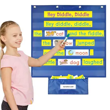 Календарна джобна диаграма Синя джобна диаграма за класна стая или домашна употреба Диаграма Няма карти за дневен график Учебни материали за аутизъм