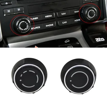 NEW аудио копче капак CD мултимедиен бутон за контрол на силата на звука за Porsche Cayenne Cayenne Boxster Spyder 981 2012 2013-2016