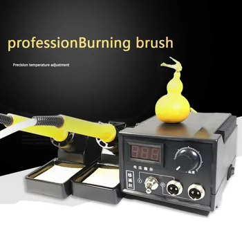 60W AC 220V цифров дисплей Wood Burner Пирография писалка изгаряне машина кратунка занаяти инструмент комплект с ЕС адаптер запояване