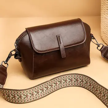 Високо качество ретро жени Crossbody Hobo чанта мода PU кожа седло чанта луксозни масло восък горната дръжка чанти рамо чанти