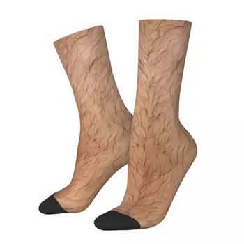 Хип-хоп реколта космати крака луди мъжки чорапи унисекс уличен стил модел отпечатани новост екипажа чорап момчета подарък