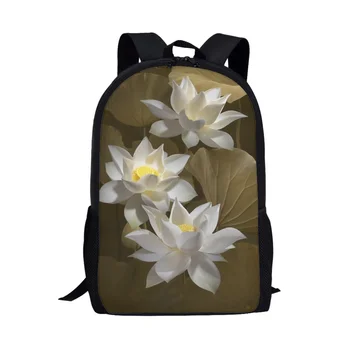 Сладък печат на цветя Училищни чанти за тийнейджърки Момчета Обратно Pack Kid Bagpack Рамо Ученическа чанта Детска книжка чанта Студент Bagkpack