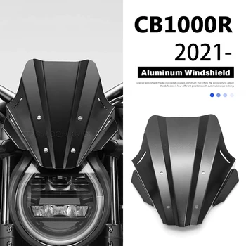 Подходящ за HONDA CB1000R CB 1000 R 2021 2022- Аксесоари за мотоциклети Предно стъкло Предно стъкло Алуминиев дефлектор на ветробран