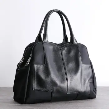 Висококачествен найлонов плат телешка пачуърк чанта с голям капацитет, случайна, проста и модна чанта за рамо с кръстосано тяло за жени