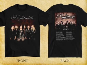 Nightwish Tour 2016 Къс ръкав памук обратно мъже всички размери S до 5XL тениска K2031