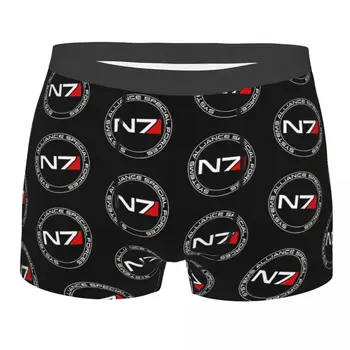 N7 кръг мъже боксерки гащи масов ефект игра силно дишаща най-високо качество секси шорти идея за подарък