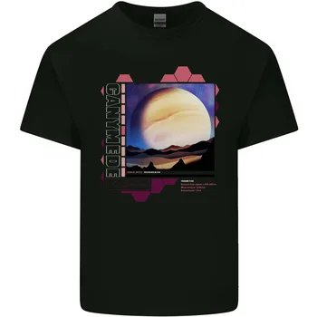 Ганимед Юпитер III Астрономия Планети Космос Мъжка памучна тениска Tee Top дълги ръкави