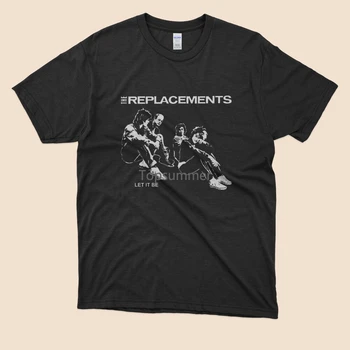 Limited The Replacements Let It Be Band Rock Album T-Shirt Black Size S To 5Xl