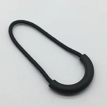 Многофункционален цип въже черно къмпинг оборудване против кражба цип по-дълго опашка въже чанти клип ключалката открит пътуване