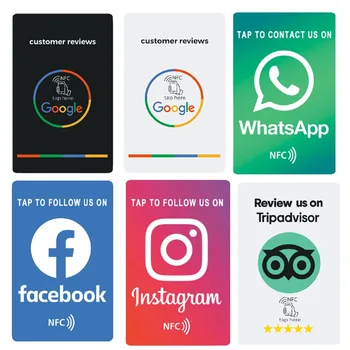 Прегледайте ни в Google Отзиви Instagram Facebook Tripadvisor NFC Докоснете карти Увеличете бизнеса си
