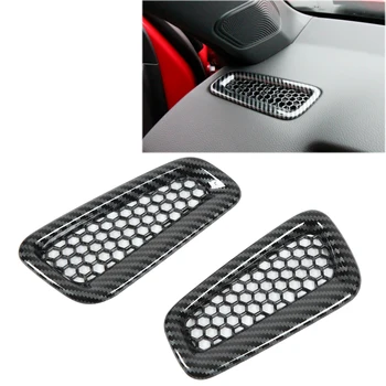 2pcs Dash Side Air Vent Cover Carbon Fiber Style ABS Wearproof Dashboard Side Wind Outlet Frame Замяна на Civic 11th 2022