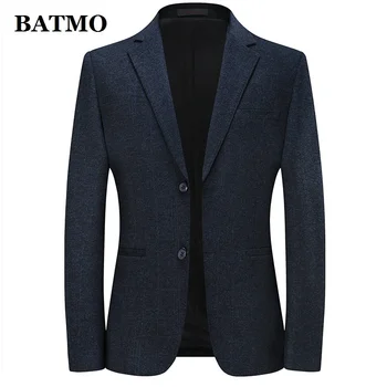 BATMO 2024 ново пристигане есен висококачествено каре блейзър мъже, мъжки якета, плюс размер M-XXXL 3322