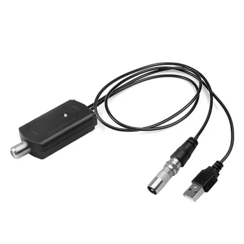 G5AA Високодоходен HDTV антенен усилвател с нисък шум Усилвател на сигнала Адаптер за антена USB вътрешен мини цифров телевизионен антенен кабел