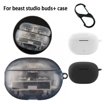  за Beats Studio Buds Защитен калъф за слушалки Bluetooth прозрачен TPU силиконов калъф за слушалки J2V6