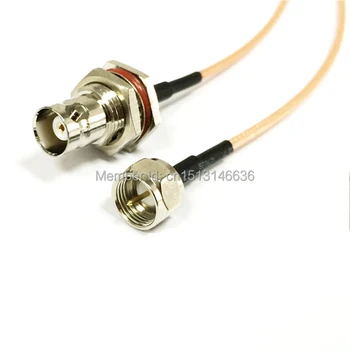 Нов модем коаксиален кабел BNC женски жак превключвател F мъжки щепсел конектор RG316 кабел опашка 15cm 6
