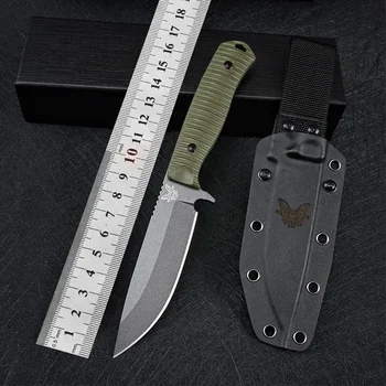DC53 стомана BM539 Ножове с фиксирано острие Ловен нож за оцеляване Тактически военни за къмпинг на открито Инструмент за самозащита EDC