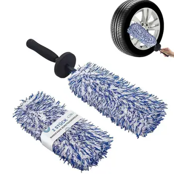 Wheel Cleaner Brush Car Tire Brush Rim Cleaner Brush Wheel Brushes For Dirt & Road Grime Car Rim Cleaning Brush Car Detailing