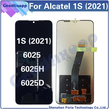 6.52 инча за Alcatel 1S (2021) 6025 6056 6025H 6025D LCD дисплей сензорен екран дигитайзер събрание за 1S 2021 подмяна