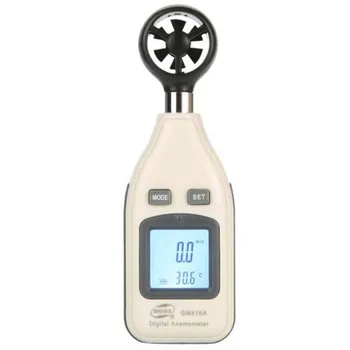 BENETECH GM816A Mini LCD Digital Handheld 30m / s Инструмент за измерване на скоростта на вятъра Анемометър Инструмент за измерване на термометър