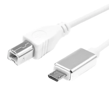 Midi USB тип B към микро-USB кабелен конекторен кабел, адаптерен кабел, пиано аудио кабел