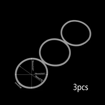 3Pcs 7.8cm гумени O форма подмяна уплътнения уплътнител пръстен част за блендер сокоизстисквачка дропшип