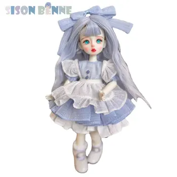 SISON BENNE 1/6 BJD кукла сладко момиче кукла с рокля обувка ръчно рисувани лицето грим пълен комплект играчка